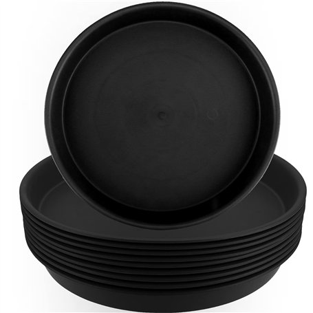 HAKZEON Lot de 10 Soucoupes Rondes en Plastique