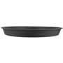 HAKZEON Lot de 10 Soucoupes Rondes en Plastique, Noir Plateaux de Planteur de 30,5 cm pour Pot de Fleurs, pour Intérieur et Exté