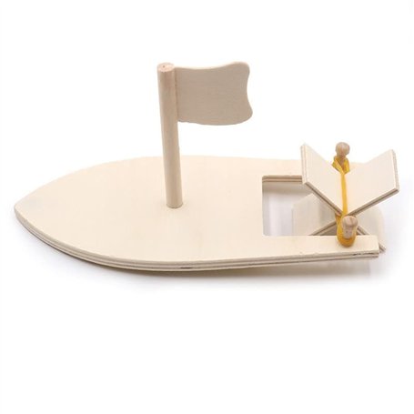 Bateau à Voile en Bois Kit de Peinture DIY pour Enfants Mini