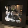 YXYAOLEE Lot de 20 petits miroirs ronds en plastique - Mini miroir - Carrelage - Petit miroir autocollant - Plateau pour travaux