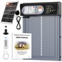 Porte Poulailler Automatique Solaire avec Affichage LED