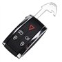 Coque de clé Intelligente à 5 Boutons avec Lame de clé Non coupée pour Jaguar XF XK XKR 2007 2008 2009 2010 2012 X-Type S-Type