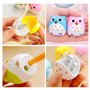 Mignon Hibou Taille-Crayon 12 Pièces Deux Trous Taille-Crayon Plastique pour Enfant Fournitures Scolaires Vert Rose Bleu Jaune