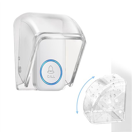 Couvercle Étanche Transparente pour Bouton de Sonnette