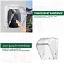 Couvercle Étanche Transparente pour Bouton de Sonnette, Flip Top Housse de Protection Sonnette sans Fil, Protection Sonnette Ext