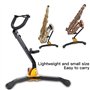 Nikou Support de saxophone alto, support de trépied de saxophone ténor alto réglable pliable en métal