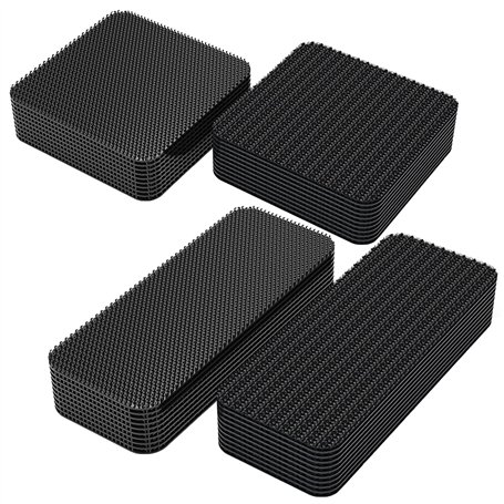 20 Paires Bande Crochet et Boucle Auto-Adhésive