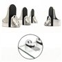 Supports de Fixation RéGlables Pince De Support De Verre Clamp - 4 Pcs Alliage de Zinc Miroir Salle Bain Fixations Clip pour éta