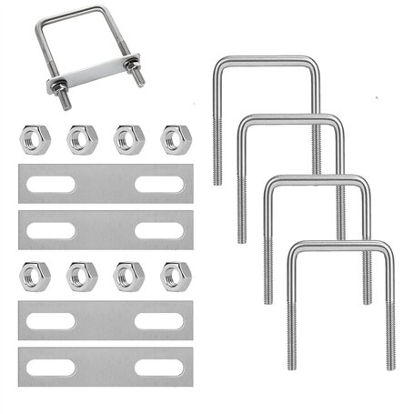 Jiavlyx 4 Pièces Boulons En U Carrés