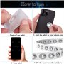 POFIBO 60 Pièces Autocollant D'éTiquette Nfc, éTiquettes Nfc Ntag 215, Autocollant De Puce Programmable De 504 Octets Pour Tous