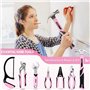 SHALL Ensemble d'outils roses de 246 pièces pour femme, trousse d'outils de base pour la maison avec sac à outils ouvert de 35,6