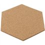 CHEUKYIU Lot de 10 plaques de liège autocollantes hexagonales de 6 mm - 20 x 17,5 cm - Tableau d'affichage en liège - Pour mur, 