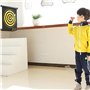Jeu de flechette,Cible flechette,6 fléchettes magnétiques, ensemble de jeu de société double face de 15 ", jeu de famille en ple