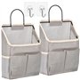ECHOBUY 2 Paquet Rangement Suspendu avec 4 Poches et 2 Crochets en Métal