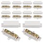 Lot de 10 connecteurs de fil en laiton conducteur double vis 1000 V 100 A Kit de bornier pour câblage ampèremètre