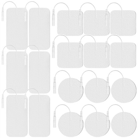 Lot de 30 électrodes TENS 5 x 10 mm - Électrodes Tens - Réutilisables - Pour soulager les muscles