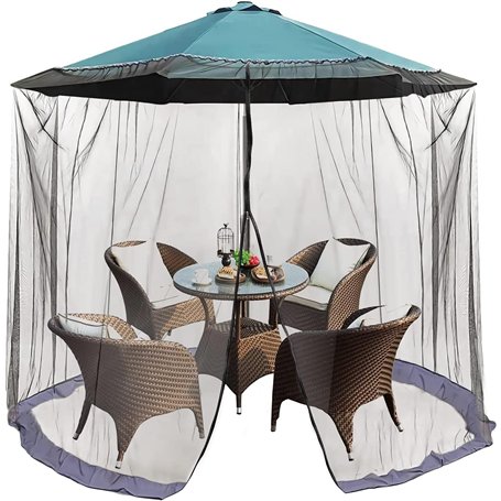 Filet Moustiquaire Pour Parasol-OKSTENCK 10 x 7.5ft Tente en Maille suspendue