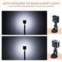 CL-36 LED Vidéo Conférence Light Dimmable, Lumière Photo Téléphone avec Diffuseur et Supports, compatible Ordinateur pour Vidéoc