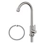 Bifordo Robinet d'eau froide uniquement SUS304 en acier inoxydable pour évier de cuisine