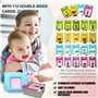 1 jouet éducatif de carte flash parlante avec 112 cartes double face, 224 mots, jouets sonores éducatifs pour les enfants d'âge 