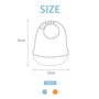 CQQNIU Lot de 2 bavoirs imperméables en silicone de qualité alimentaire lavables en machine avec poches pour la collecte des déb