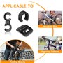 Lot de 27 clips de câble de frein et de vitesse pour vélo avec support de fixation et guide de serrage comprenant 12 clips C pou