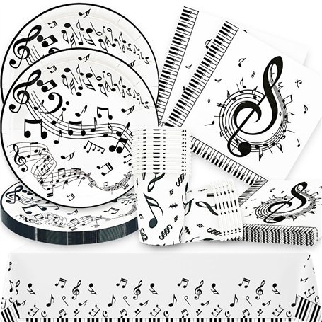 Vaisselle de fête musicale