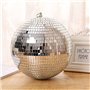 PIQIUQIU Boule à Facettes Disco Argentée, 15 cm Boule Disco, pour la Décoration d'arbre de Noël,Décoration de Comparaison de Cél
