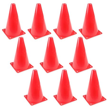 Aoreun 10 Pièces Cônes de Signalisation 18cm