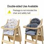 Fitzulam Coussin de chaise haute compatible avec East Coast et beaucoup d'autres chaises en bois pour bébé, housse de chaise hau
