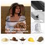 Anti Tête de Moustique Net,4 PCS Filet de Tête Anti-moustiques Moustiquaire Visage Filet de Chapeau de Pêche pour Apiculteur Ran