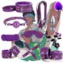 KaMieeg 12-en-1 Set Multifonctionnel En Cuir Violet