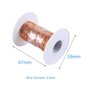 Fil de Cuivre Emaillé, 0,5mm x 50m Fil de Cuivre Emaillé Bobine de Fil pour les Transformateurs Inducteurs
