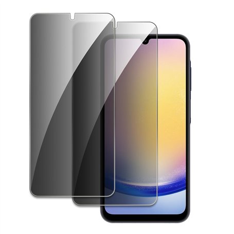 2pcs Verre Trempé Anti Espion pour Samsung Galaxy A25/A15
