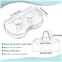 Lot de 2 protège-tétons pour allaitement avec étui de rangement stérilisable sans BPA – Triangle Shields en silicone ultra fin p