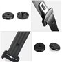 10 Paires Noir Bouton D'Arrêt de Ceinture de Sécurité,Universelle Boutons de Ceinture de Sécurité pour Tous Types de Voitures(no