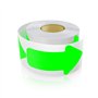 Lot de 200 flèches autocollantes - 5 x 10 cm - Flèches - Marquage de sol - Autocollants - Résistant aux intempéries - Vert fluor