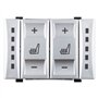 KASturbo Bouton de commande de chauffage de siège compatible avec Galaxy MK3 S-MAX Mondeo MK4 6M2T19K314AC BS7T19K314AB Argent