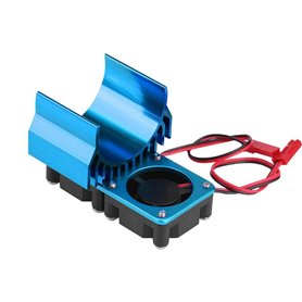 Dissipateur de Chaleur de Ventilateur de Refroidissement de Moteur 540/550 pour 1/10 Voiture électrique RC(Bleu)