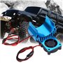 Dissipateur de Chaleur de Ventilateur de Refroidissement de Moteur 540/550 pour 1/10 Voiture électrique RC(Bleu)