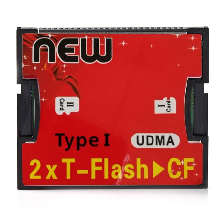 RGBS Dual Port Micro SD/SDHC/SDXC TF au Lecteur de Carte mémoire Compact Flash UDMA CF Type 1 Adaptateur pour Canon Nikon Camera
