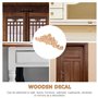 Décoratifs en Bois Longs sculptés Onlay Applique Meubles Coins Ornement Home Door Bed Decor (30 x 8 cm)