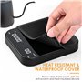 Apritsce Balance à Café Numérique avec Minuteur, Rechargeable Balance de Cuisine avec Affichage LED et Fonction Tare, Balance po