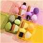 lot de 4 éponges de maquillage et pinceaux maquillages