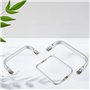 LWMTT 3 Pièces Poignées de Cadre de Sac à Main 16cm 20cm 25cm Cadres de Sac à Main en Aluminium pour Sac à Main de Bricolage Acc