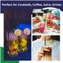 YAMAIDUO Lot de 120 Pailles Réutilisables, Paille Cocktail Durable Sans BPA, 21 cm de Long 6 mm de Diamètre, Paille Plastique Re