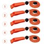 Lorsum sifflet d'urgence, 120db sifflet de sécurité Survie Rugissement Camping randonnée Chasse Bateau pêche Gilet de Sauvetage 