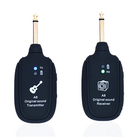 Alnicov Système de guitare sans fil 20 Hz-20 kHz UHF sans fil UHF pour guitare électrique