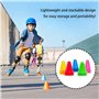 xianzhanEU 30 PCS Cone Plastique 75mm Cônes Sport Coloré pour Football, Sport , Roller, 5 Couleurs