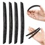 4 Pièces Bandes Universelles en Fibre de Carbone de Voiture